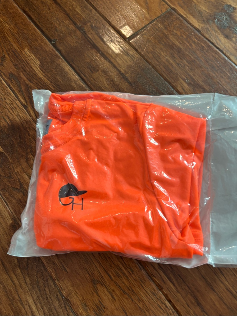 George Hats Youth Small Orange Long Sleeve Sun Shirt Swim Rashguard